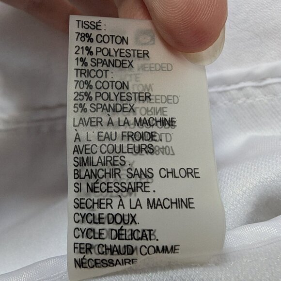 White Cropped Lightweight Cotton Jacket, S - Picture 6 of 14